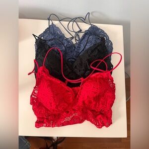 Bundle of 3 Pink Bralettes